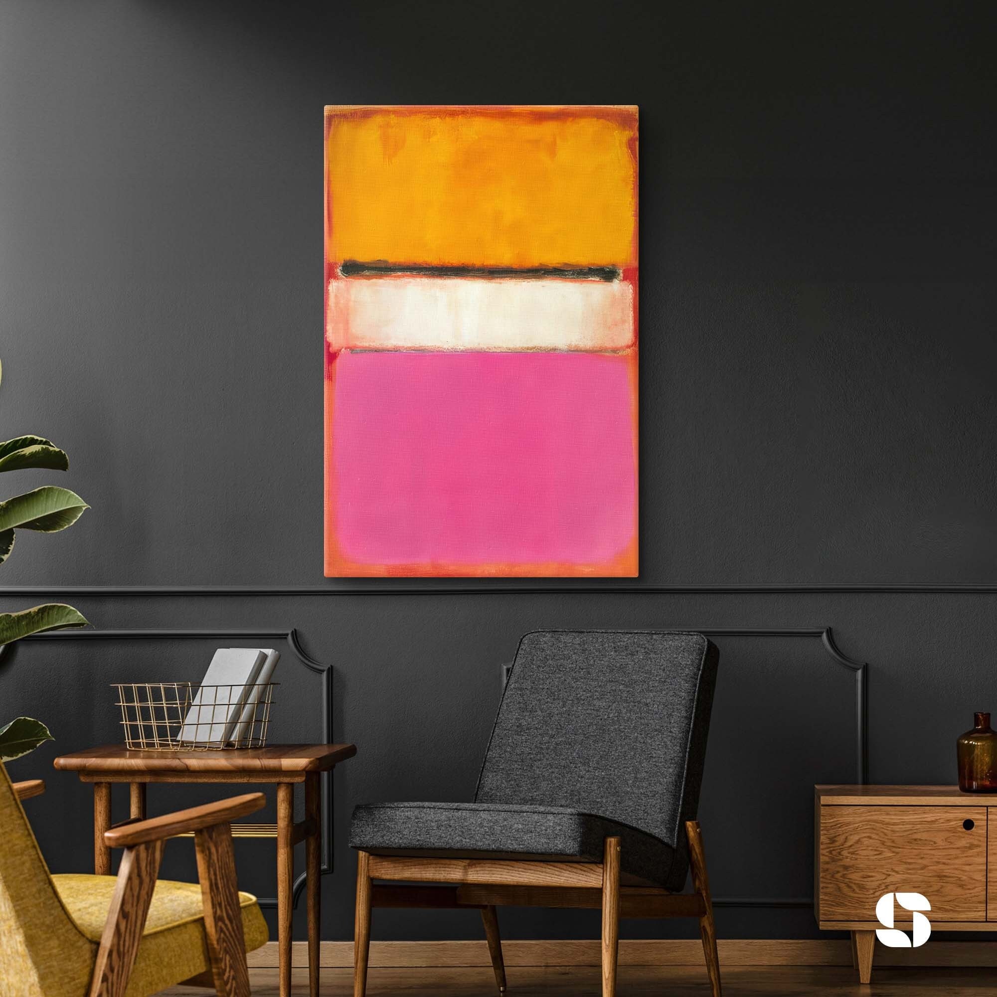 Mark Rothko White Center Canvas, Mark Rothko Print, Exhibition Poster, Modern, Expressionism Painting, Abstract Wall Art, Art Reproduction