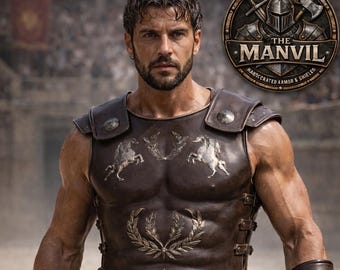 Armadura de gladiador romano – Disfraz de cuerpo completo estilo Maximus / Traje de coraza de guerrero medieval / Atuendo para LARP, cosplay y Halloween