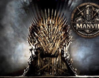 Juego de Tronos Trono de Hierro Edición Maestra / Réplica del Trono de Espadas a Tamaño Real Hecha a Mano / Artículo de Colección Premium para Exhibición de Fans Acérrimos