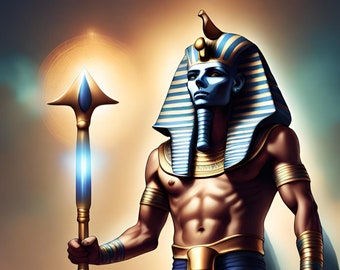 Pharaoh portrait poster