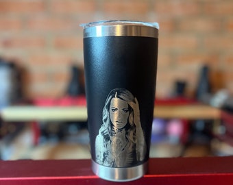 Personalised Gift: Steel Thermal Travel Mug, Personalised With Any Photo & Any Name or Message