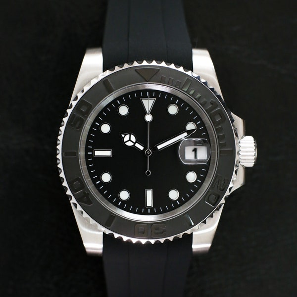 Tecson Watch Co. Yacht Master Black - Homage Series Seiko NH35 Mod