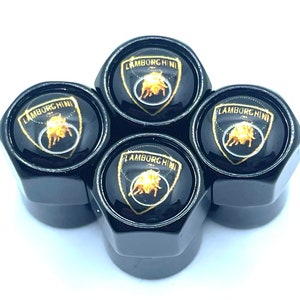 Lamborghini Valve Caps - Black