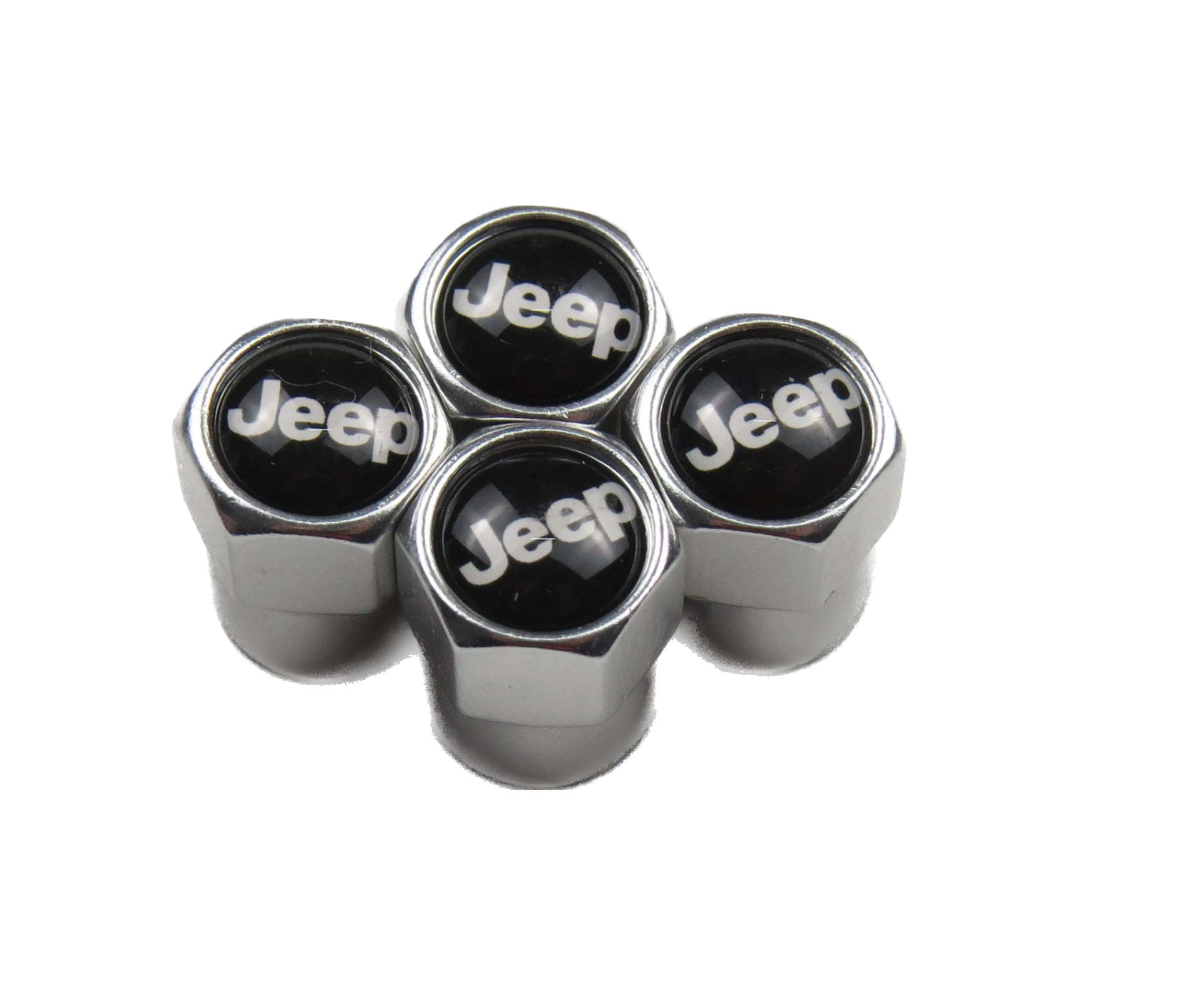 Jeep Valve Caps Silver Etsy