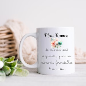 Mug, personalized ceramic cup, 330ml: Thank you Nanny, nanny gift, personalized nursery