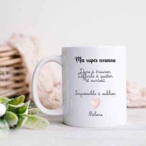 Mug, personalized ceramic cup, 330ml: Nanny Formidable, nanny gift, nursery astem personalized mistress gift/end of year gift