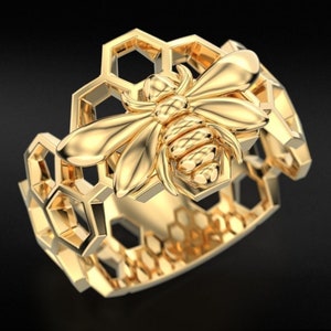 Handgemachte Bienenwabe aus Sterlingsilber: Minimalistischer Schmuck