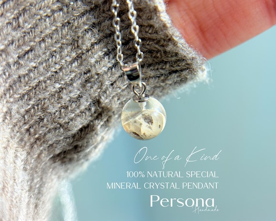 Natural Rare Beige Crystal Pendant - One of a Kind in the World  (Chain not included)