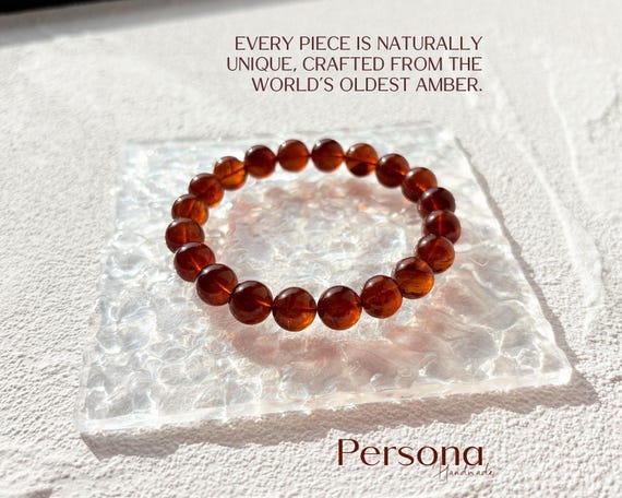 Grounding Natural Burmese Amber Bracelet 9mm