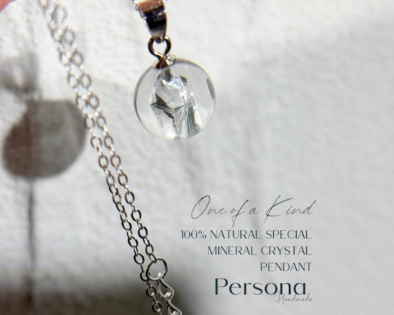 Natural Rare Inclusion Crystal Pendant - One of a Kind in the World  (Chain not included)