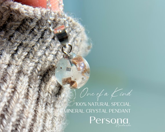 Natural Rare Brown Square Crystal Pendant - One of a Kind in the World  (Chain not included)