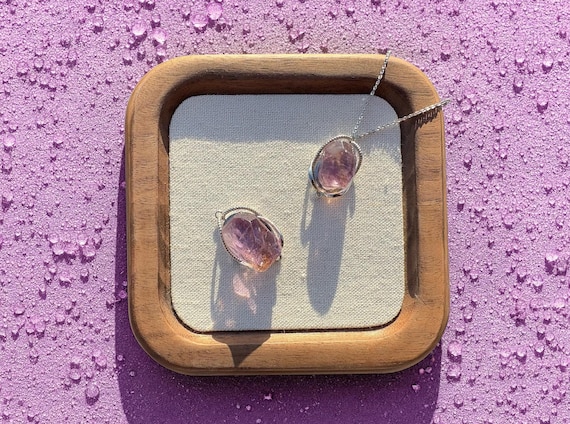 Genuine Natural Ametrine Pendant  (No Chain Included)
