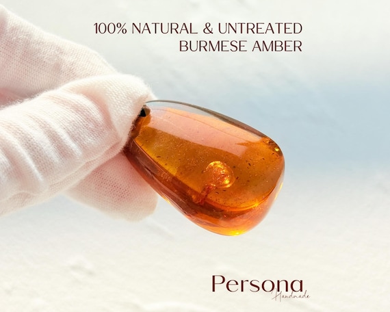 100% Natural Burmese Amber Necklace Black Tea Color