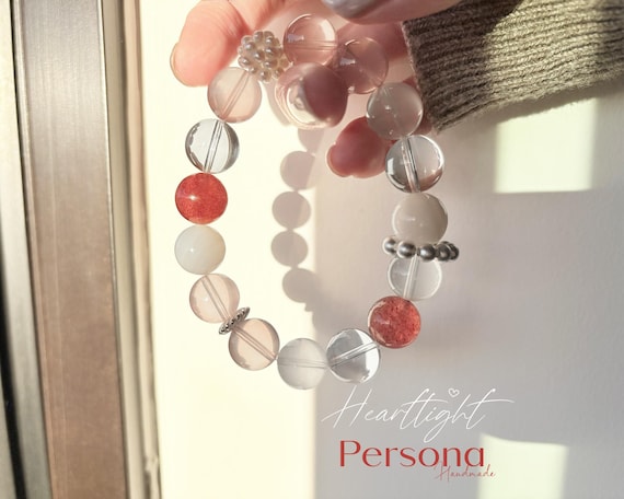 Love Energy Healing Crystal Bracelet Original Design Sterling Silver