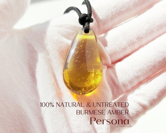 Green Tea Natural Burmese Amber Necklace