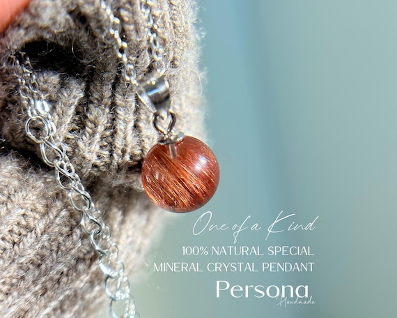 Natural Rare Red Crystal Pendant - One of a Kind in the World  (Chain not included)