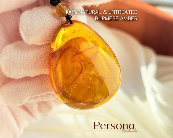 100% Natural Burmese Botanical Inclusions Amber Necklace