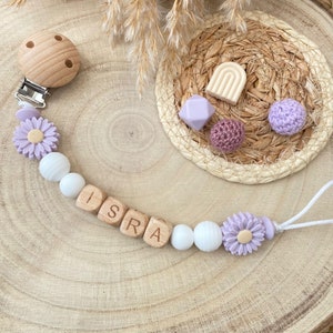 Personalised Dummy Clip, Silicone, Wooden Dummy Chain, Personalised Baby Gift, Baby Girl Gift, Baby Boy Gift, Personalised, Baby Shower