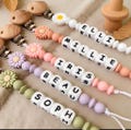Personalised Silicone Dummy Clip, Custom Name Dummy Chain, Baby Shower Gift, Newborn Baby Accessory product logo
