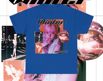 aespa ウィンター　Tシャツ aespa winter ウィンター Tシャツ raptee ブラックの通販 by
