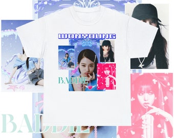 Wonyoung IVE, Kpop Vintage Style Graphic T-shirt - Etsy