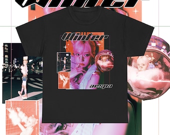 aespa winterビンテージ風 Tシャツ エスパ ウィンター Tシャツ メンズ レディース Tシャツ