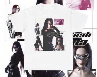 Aespa Karina Retro 90s Bootleg Tee - Aespa Shirt - Kpop Aespa Karina Retro 90s Bootleg Tee - Aespa Shirt - Kpop