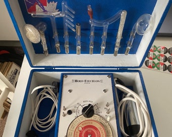 Holo Electron Violet Ray Set - gutes sauberes Beispiel, tolles Intro-Set für die Vintage-Elektrotherapie!