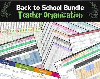 Back to School Bundle 2024-2025 - Teacher Organization