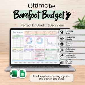 Budgetspreadsheet voor mensen met een beperking | Schuldenaflossing bijhouden | Google Sheets & Excel | Investeerder zonder beperking