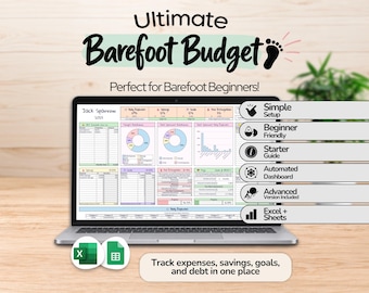 Barefoot Budget Spreadsheet | Debt Payoff Tracker | Google Sheets & Excel | Barefoot Investor