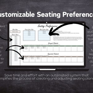 Automated Classroom Seating Plan Tool - Customizable Seating Chart ...