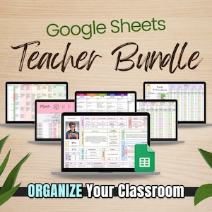 Google Sheets Back to School Bundle - Teacher Organization 2026