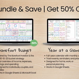 Barefoot Budget Spreadsheet - Simple Finance Tool with 60-10-10-20 Buckets - Google Sheets & Microsoft Excel - Barefoot Investor image 12
