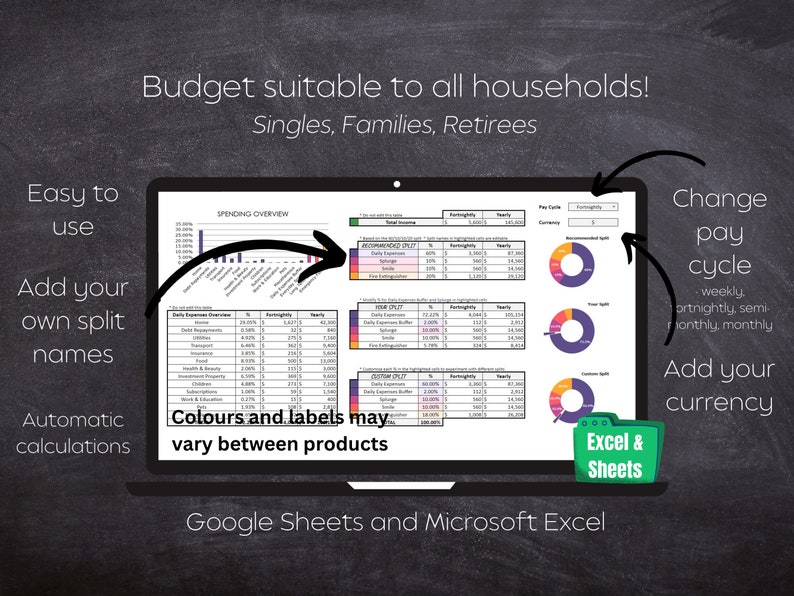 Barefoot Bucket Budget Simple Finance Spreadsheet With 60101020