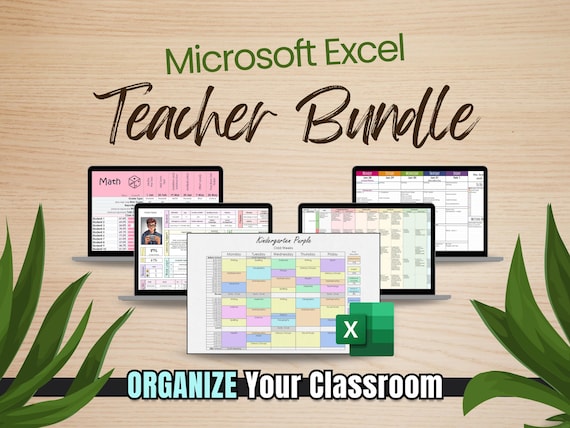 Microsoft Excel Back to School Bundle - Teacher Organization 2026