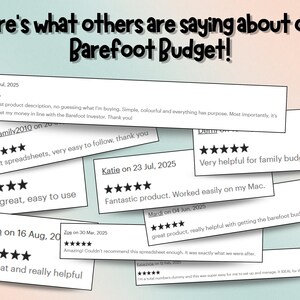 Barefoot Budget Spreadsheet - Simple Finance Tool with 60-10-10-20 Buckets - Google Sheets & Microsoft Excel - Barefoot Investor image 11