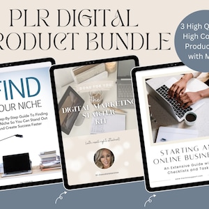 PLR Digital Product Bundle: Marketing Starter Kit, Niche Ebook (Resell)