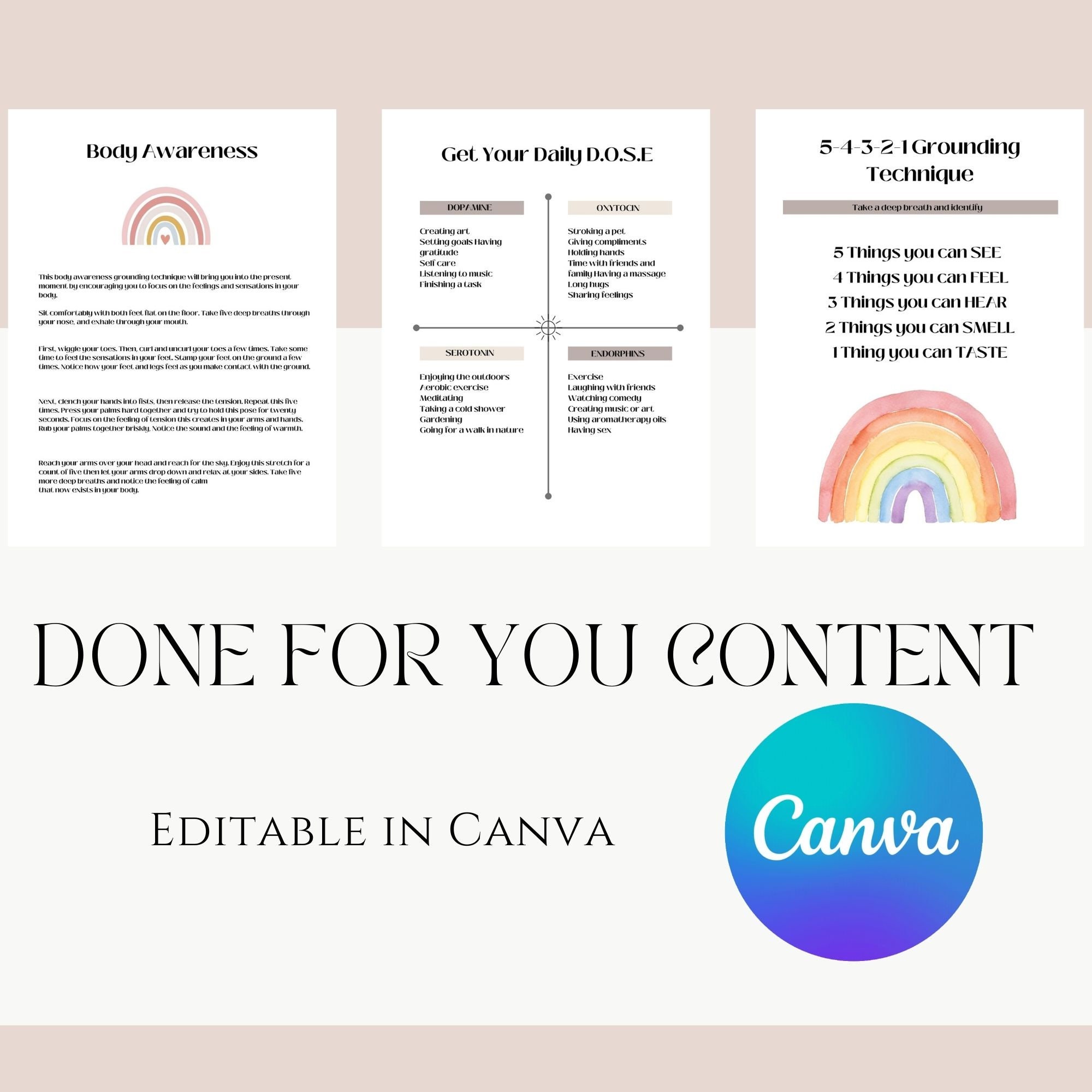 Anxiety Coping Skills Flashcards Canva Templates, Anxiety Coping Skill