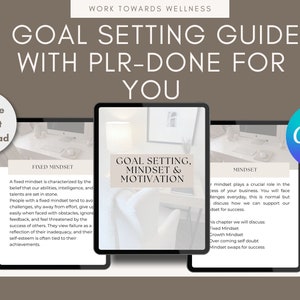 Puede incluir: Una guía de descarga digital para el establecimiento de objetivos, la mentalidad y la motivación. La guía tiene 77 páginas e incluye información sobre las mentalidades fijas y de crecimiento. La guía está disponible para descarga instantánea.