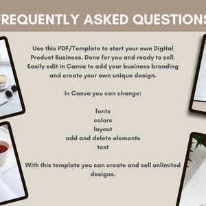 May include: A digital product template for creating and selling digital products. The template is easily customizable in Canva, allowing you to change fonts, colors, layout, add or delete elements, and edit text. The image shows a tablet screen with a mockup of a journal with the text "Dear Journal" on the cover.