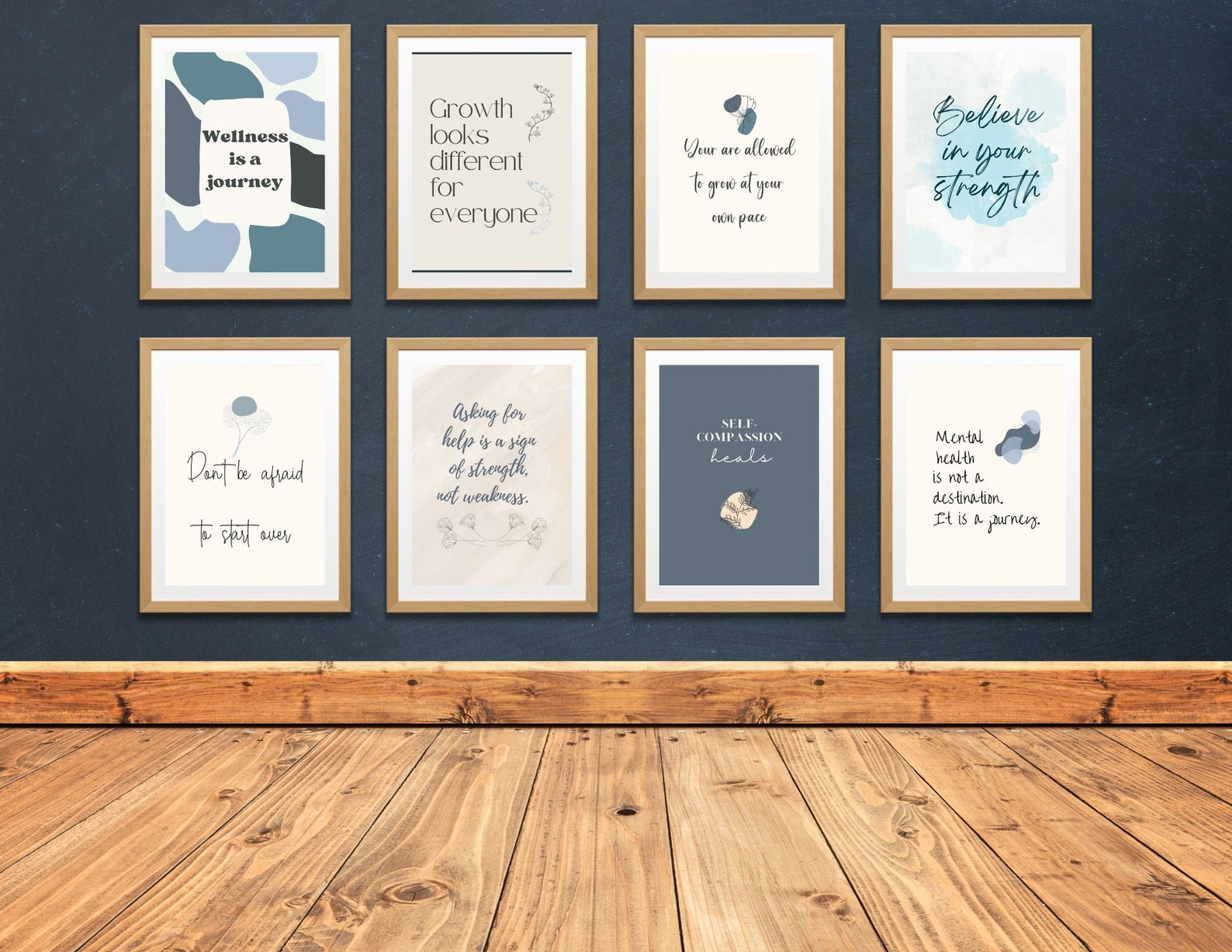 Therapist Office Decor Posters: Mental Health Art Print Bundle (digital ...