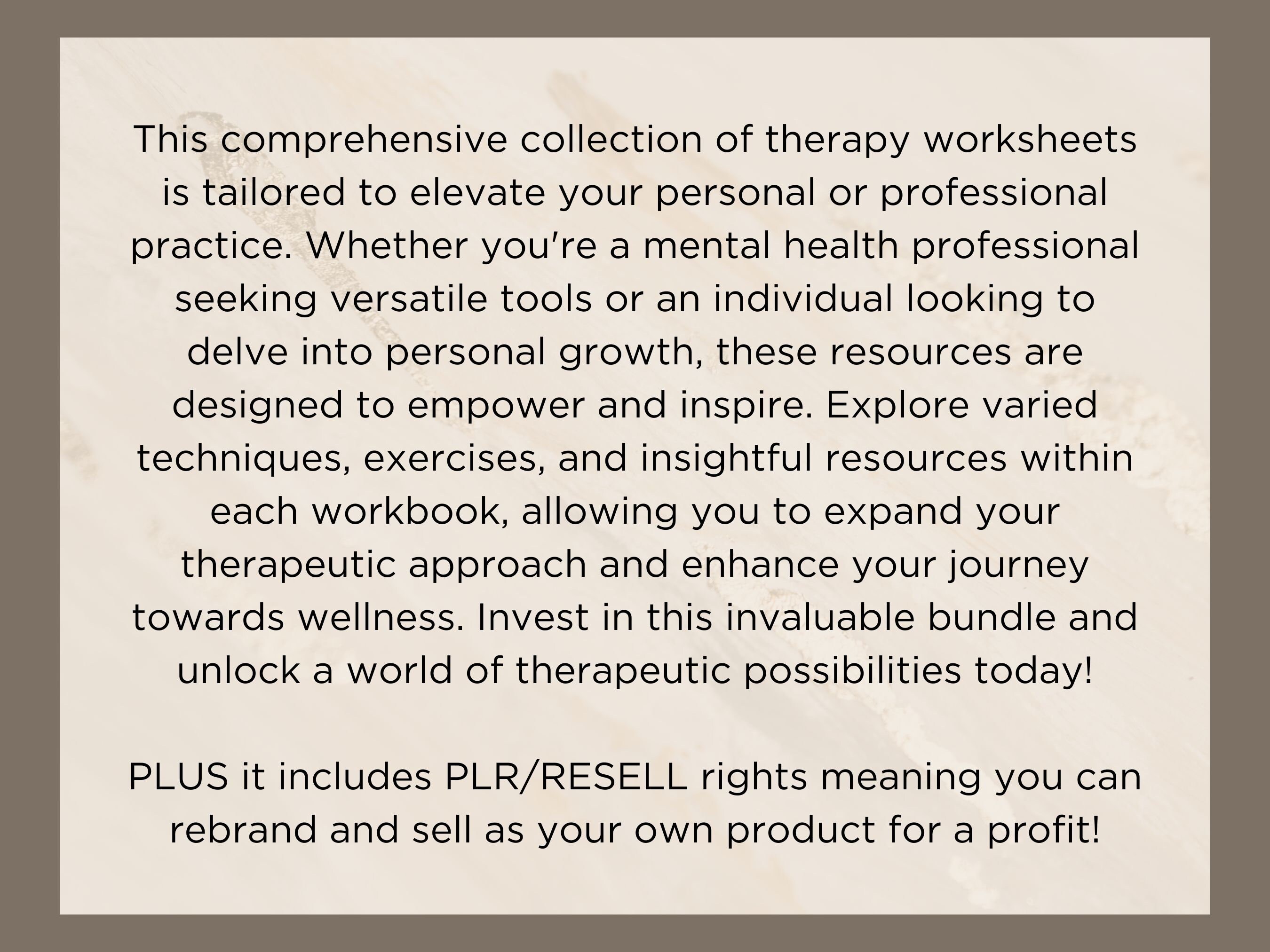PLR CBT Worksheets Bundle: Anxiety & Negative Thoughts (digital ...