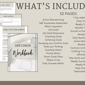 Life Coach Worksheet Bundle: Canva Editable Therapy Tools (digital ...