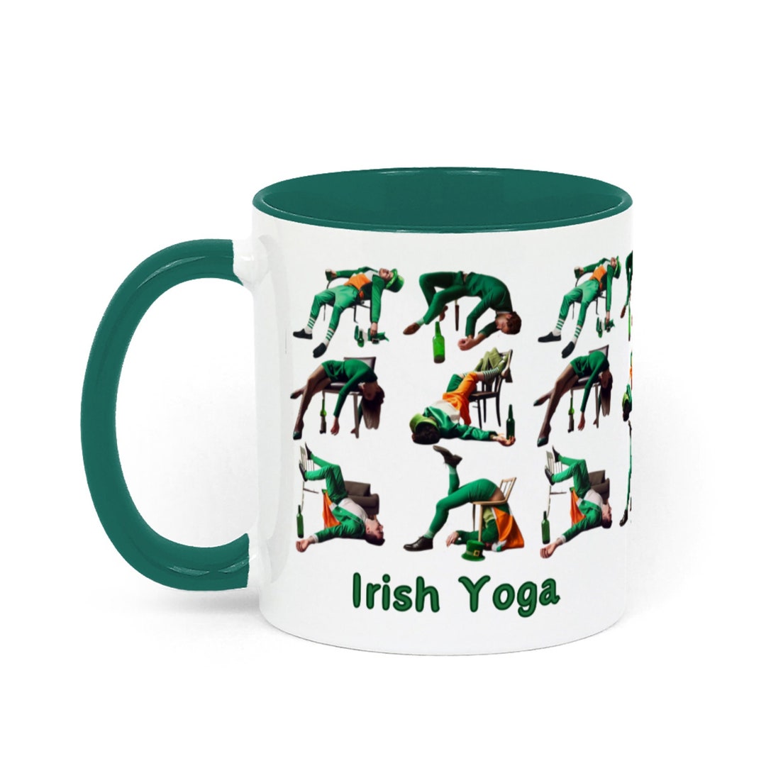 Funny Irish Yoga Mug Irish Coffee Cup Quirky Irish Gift for Etsy UK