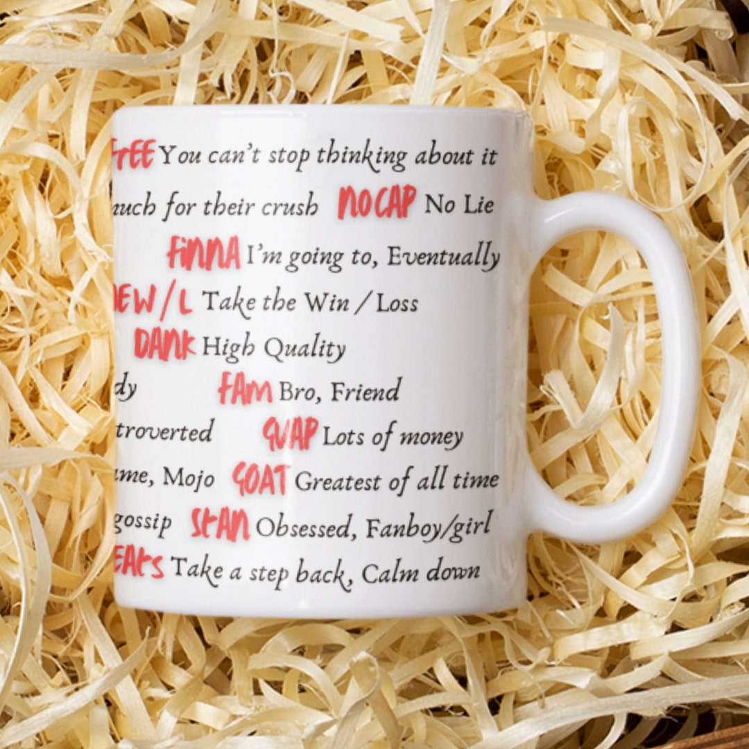 Gen-z Slang Mug, Gen-z Dictionary Gift, Mug for Boomers, Millennials