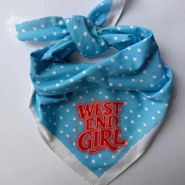 West End Girl Bandana | Lily Allen Album Scarf | Accessories Headband Bandana Neckerchief