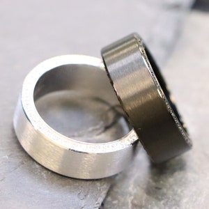Wedding Band, Black Wedding Band Men, Surprise Diamond Ring, Black Diamonds Men&#39;s Wedding Rings, Men&#39;s Black Diamond Band, Anniversary Rings