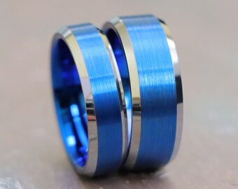 Ring Navy Blue Stainless Steel Mesh Watch Navy Blue Stainless Steel Mesh Ring for Men, Women. Chic  main image 2
