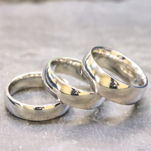 Titanium Band, Titanium Wedding Band, Men's Wedding Ring, Unisex Personalized Ring, Couple Titanium Ring, Titanium Ring for Men, Womens Ring